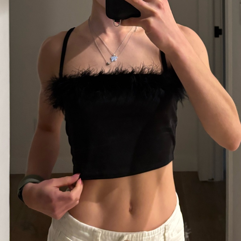 NastyGal Feather Top